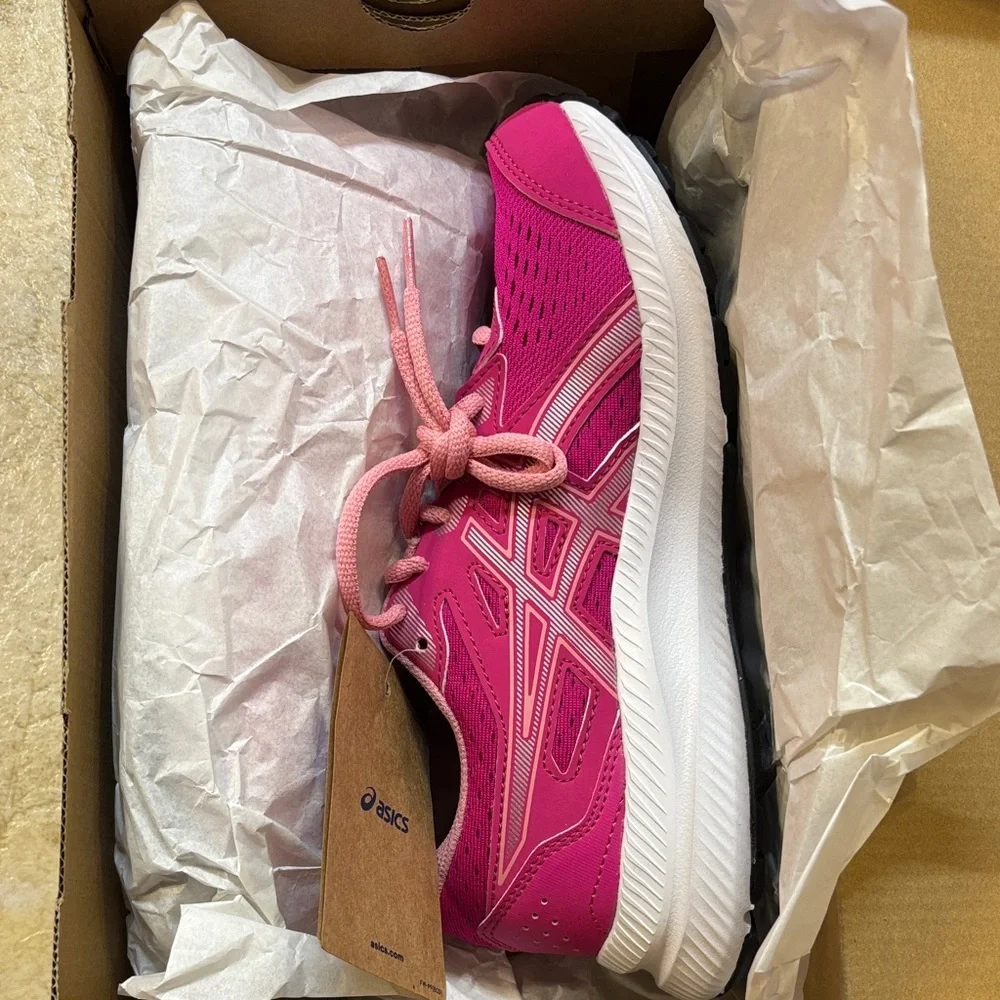 ASICS Gel Contend 8 Women's Athletic Shoes in Pink Rave/Pure Silver New size 6
